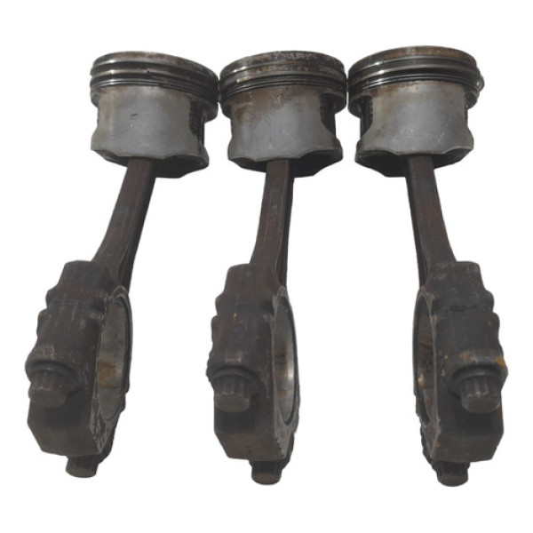 3 Pistão E Biela Volkswagen Gol G4 1.0 8v Flex 2005 A 2008