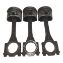 3 Pistão E Biela Volkswagen Gol G4 1.0 8v Flex 2005 A 2008