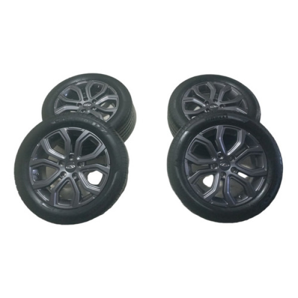 Jogo De Rodas Com Pneus Chery Tiggo 2 205/55 Aro 16 5x114
