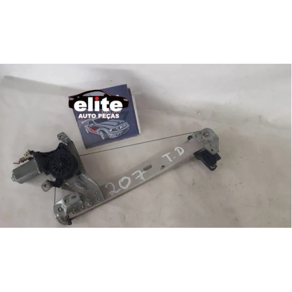 Máquina Vidro C/motor T/d Peugeot 207 2012 2013 2014 15 2017