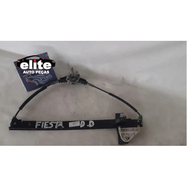 Máquina Vidro Manual D/d Fiesta 2006 2007 08 09 10 2011 2012