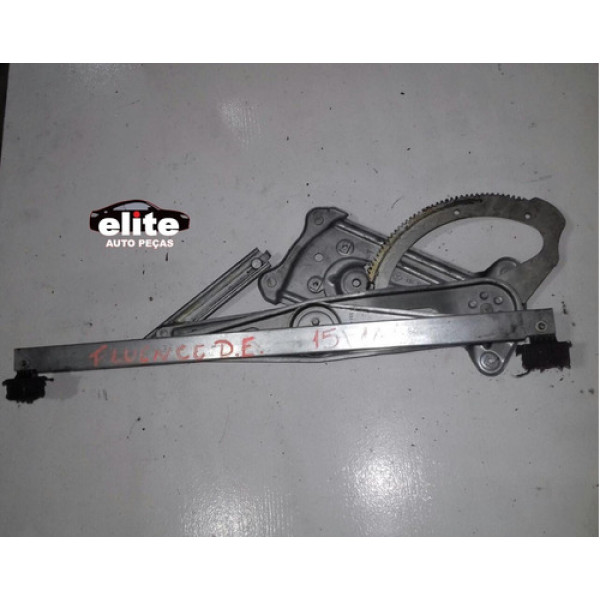 Máquina De Vidro Manual Original Fluence 2015 2016 Dianteiro