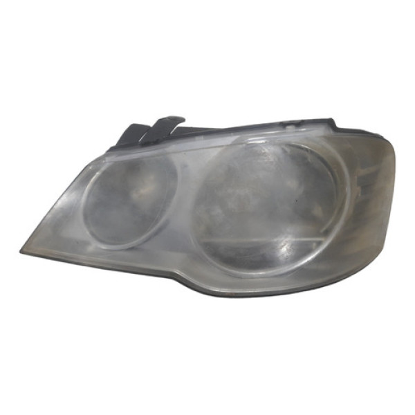 Farol Lado Esquerdo Foco Duplo Cromado Vw Golf 2008 A 2013