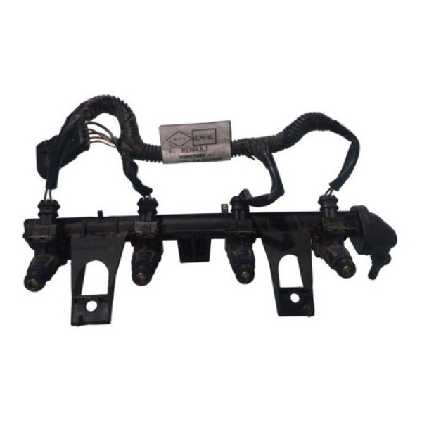 Flauta Com Bico Injetor Logan Clio Sandra 8 A 12 2013 16v 1.