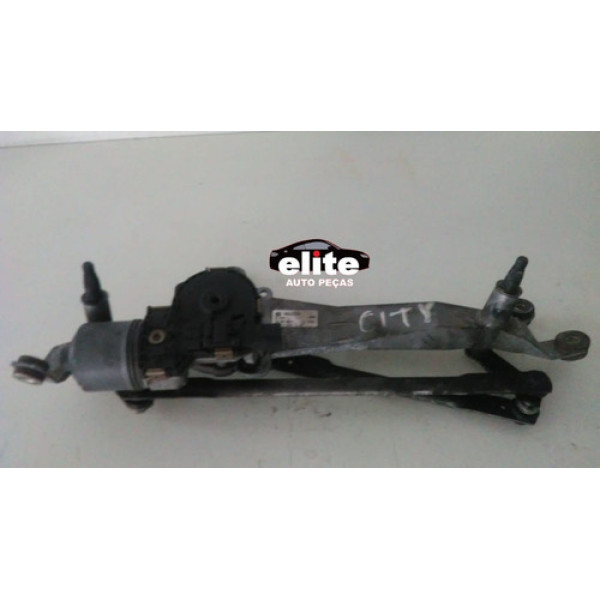 Máquina Com Motor Limpador Para-brisa Honda City 2009 A 2013