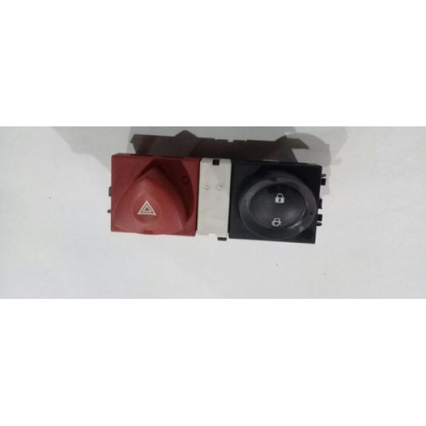 Botão Pisca Alerta Trava Megane 2007 08 09 10 11 12 2013