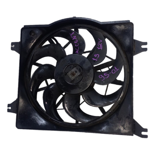 Defletor C/ventoinha Manual Accent 1.5 12v 1995 A 2001