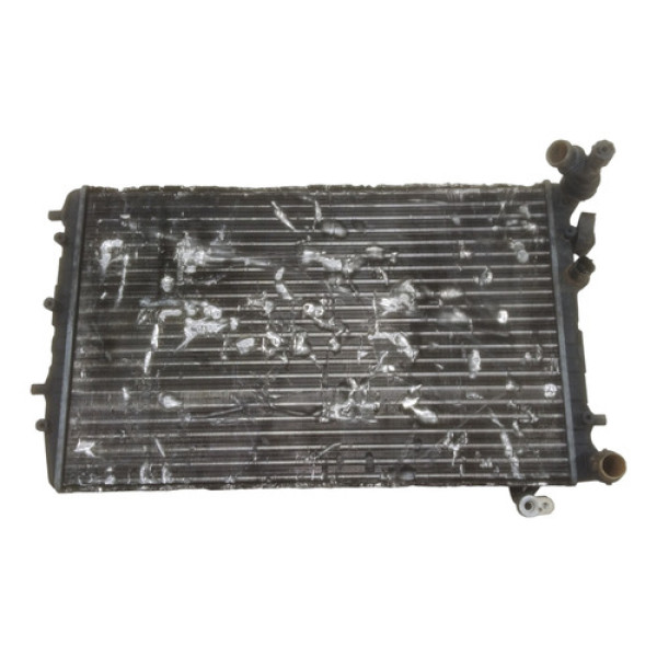 Radiador Água Manual C/condensador Vw Polo Fox 2002 A 2010