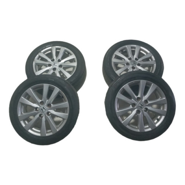 Jogo De Rodas Com Pneus Honda Civic 195/55 Aro16 5x114