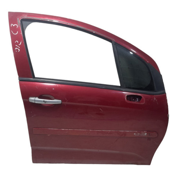 Porta Dianteira Direita Citroen C3 2013 2014 2015 A 2019