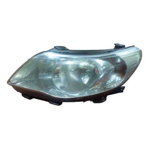 Farol Cromado Foco Duplo Lado Esquerdo Vw Gol G5 2008 A 2012