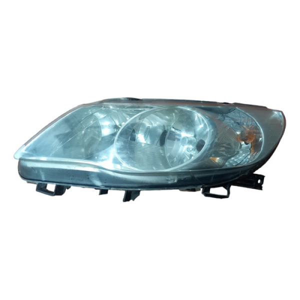 Farol Cromado Foco Duplo Lado Esquerdo Vw Gol G5 2008 A 2012